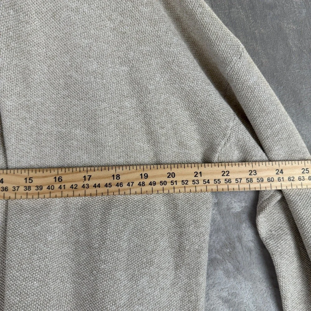 Eileen Fisher Organic Linen Cotton Open Front Cardigan‎ Oatmeal Beige PM